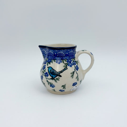 7 oz Creamer. Baby Blue Bird Design