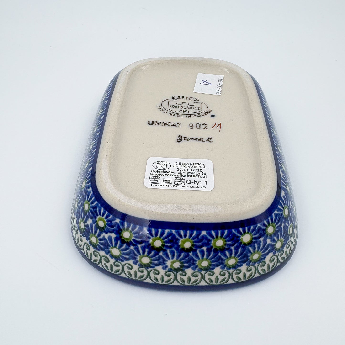 6" Butter Platter: UNIKAT Floral Garden Design