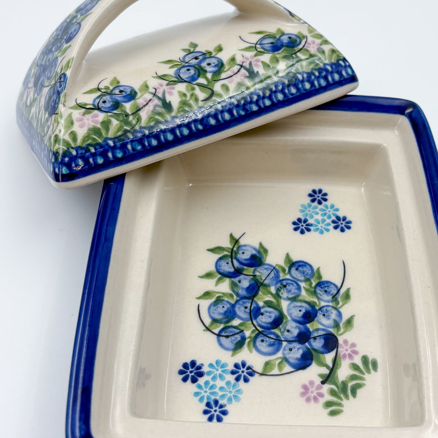 Butter Dish Deep: UNIKAT Blueberry