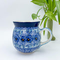 Deep Winter bubble mug on white background, front view