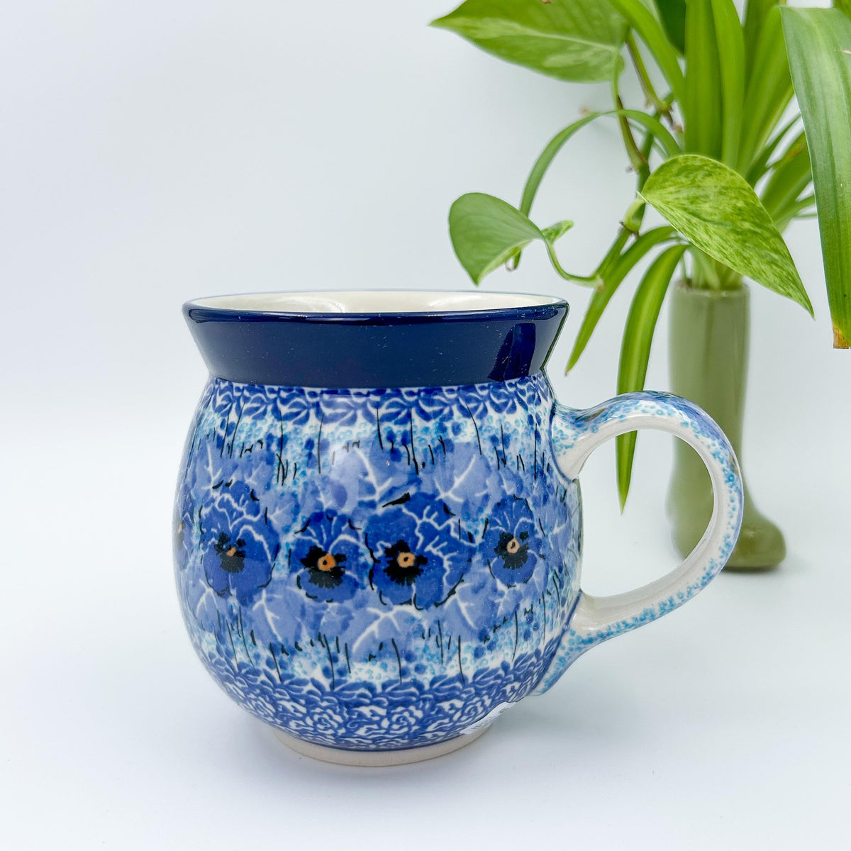Deep Winter bubble mug on white background, front view