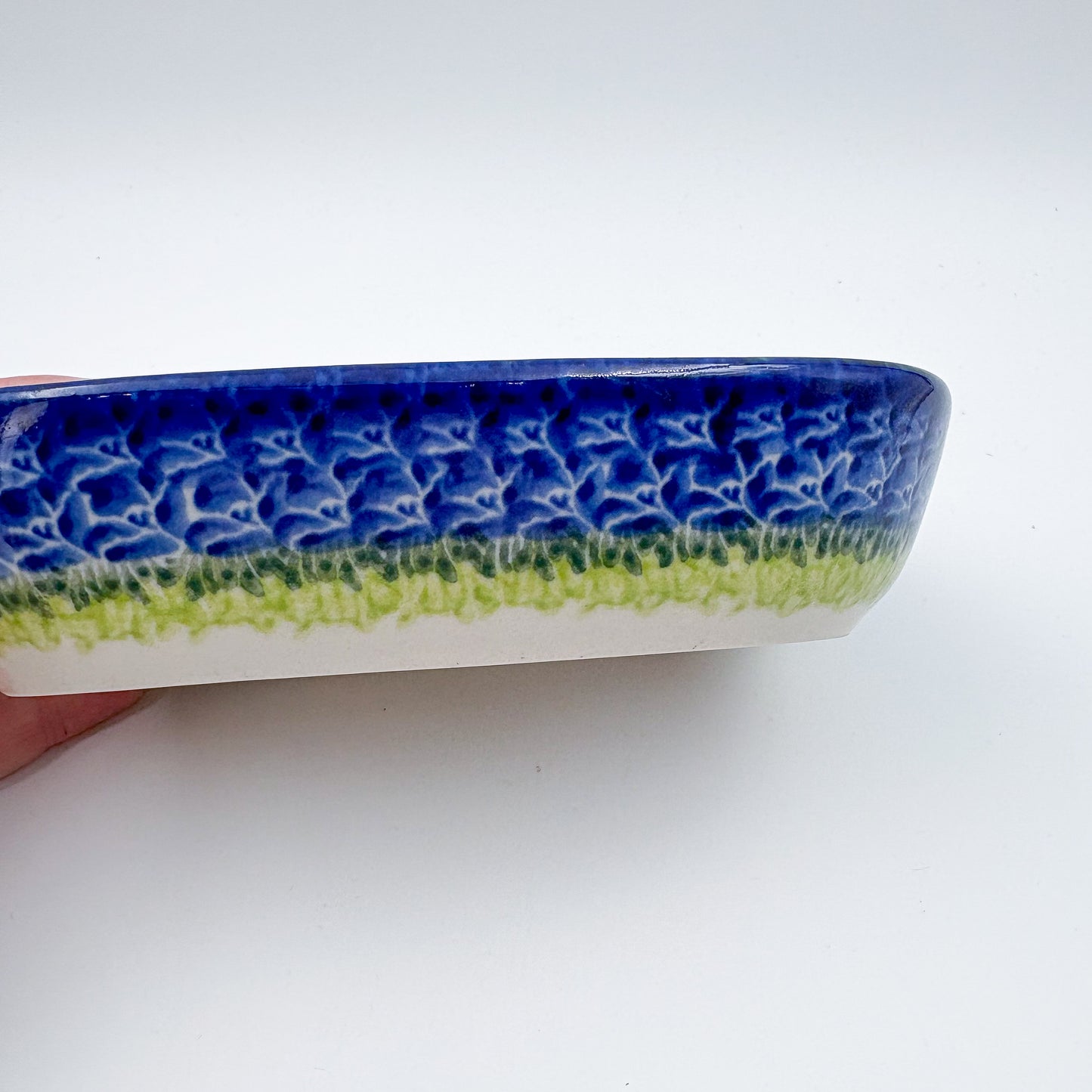 6" Butter Platter: UNIKAT Bluebell Meadow