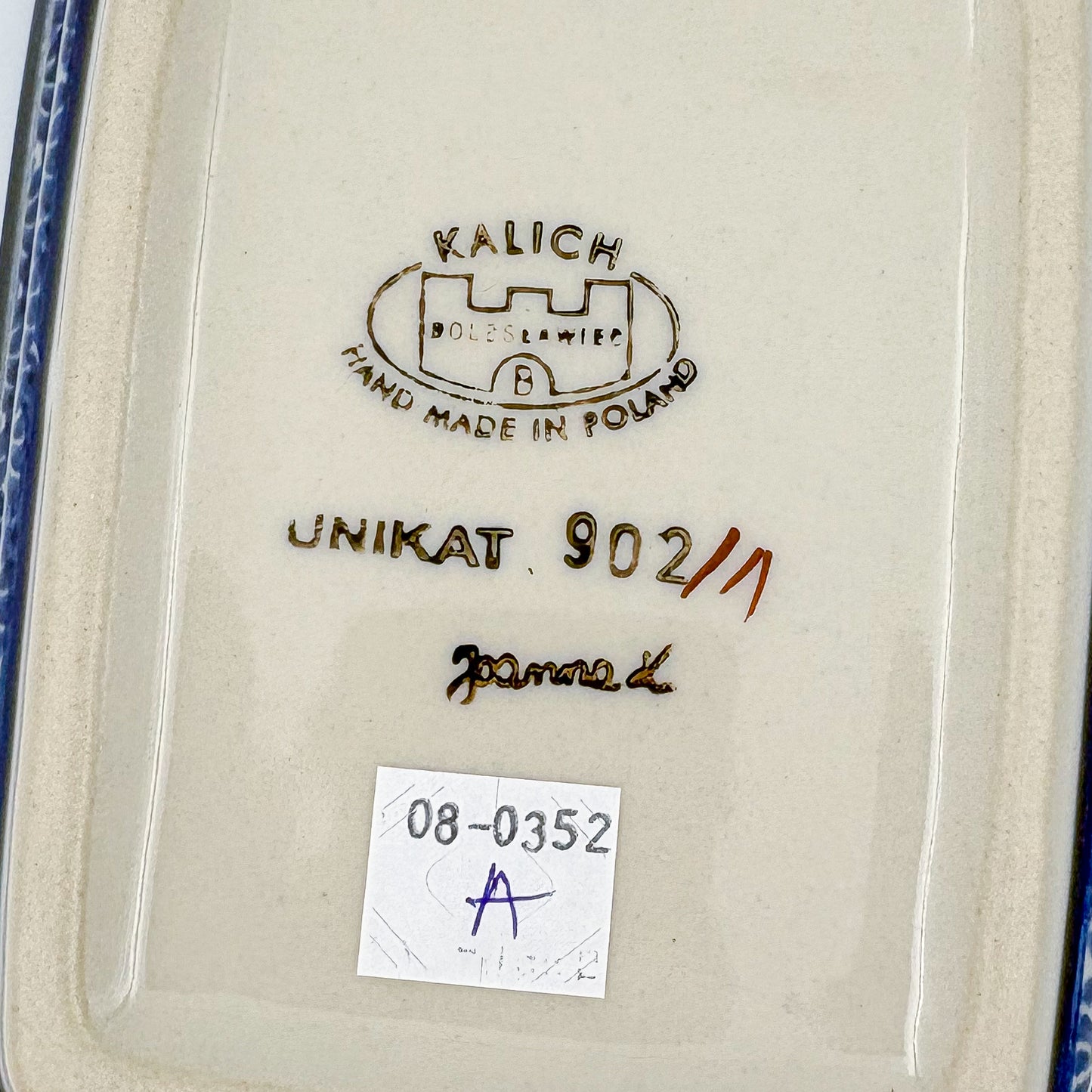 Butter Dish Deep: UNIKAT Floral Garden