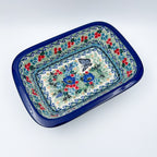 10" Rectangular Baker.  UNIKAT Mariposa Design