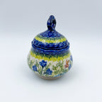 Sugar Bowl Alegro. Handmade in Poland UNIKAT Bluebell Meadow
