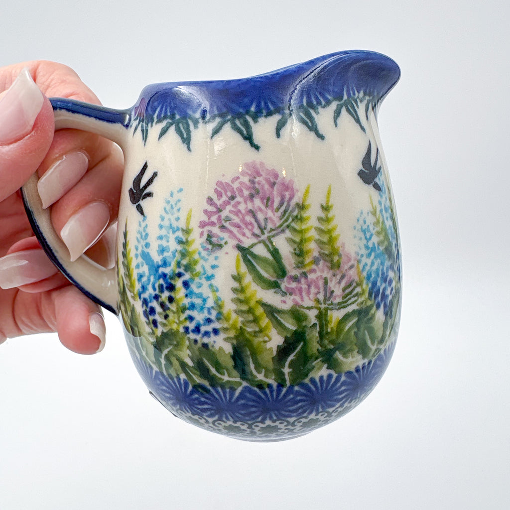 8 oz Atena Pitcher/Creamer.  UNIKAT Danda Bird Design