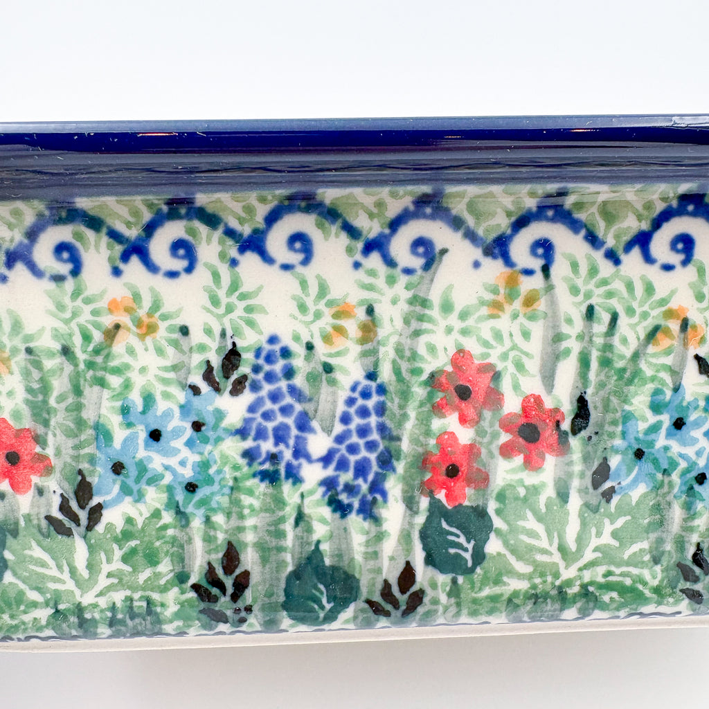 10" Rectangular Baker.  UNIKAT Mariposa Design