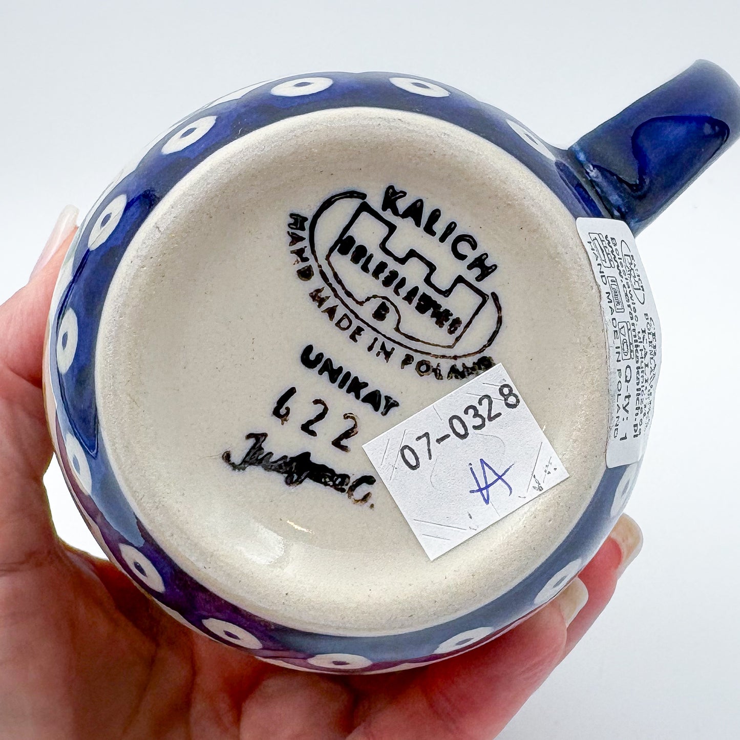 14 oz Viking Mug. Handcrafted Polish pottery stoneware:  UNIKAT Sunflower Meadow