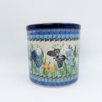 Utensil Jar 6”.  Handmade Polish pottery.  UNIKAT Sweet Nectar