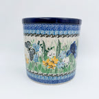 Utensil Jar 6”.  Handmade Polish pottery.  UNIKAT Sweet Nectar