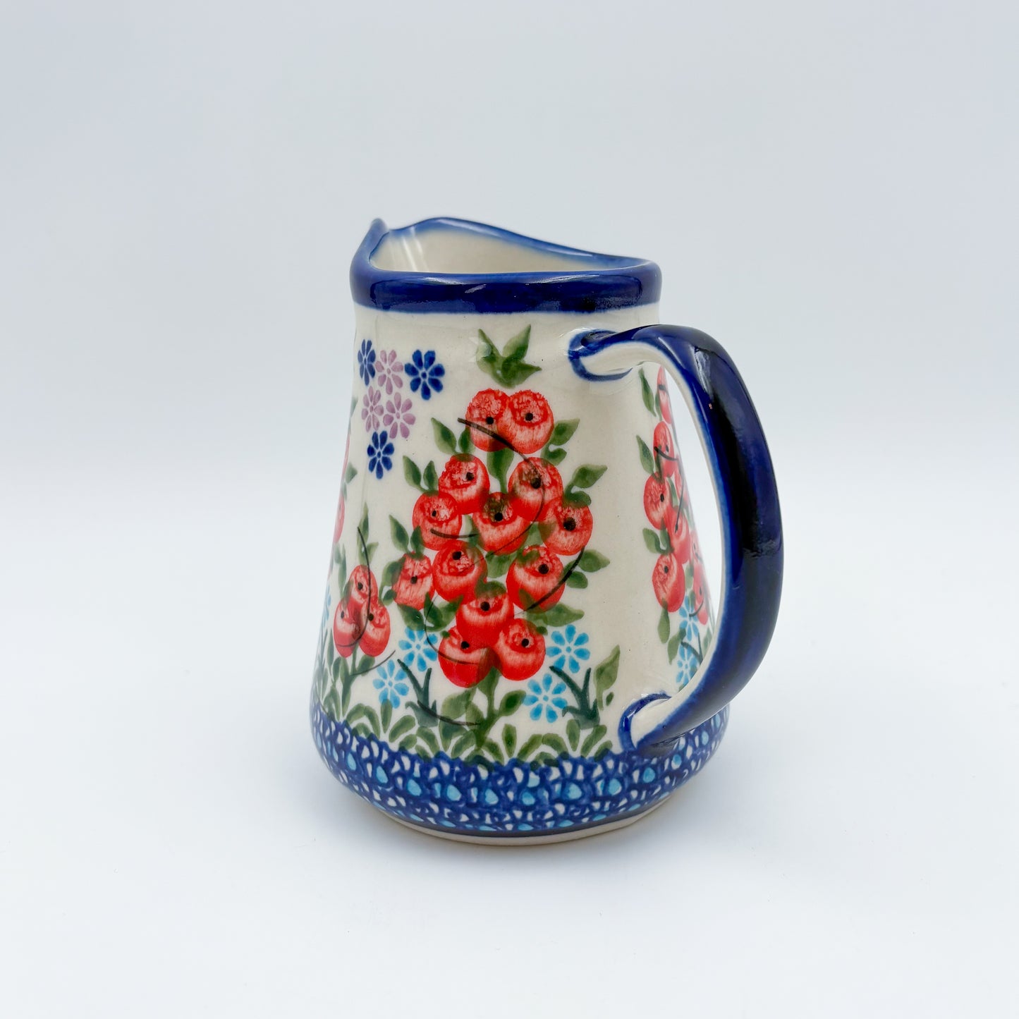 8 oz Pitcher/Creamer.  UNIKAT Red Berry