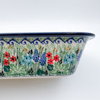 10" Rectangular Baker.  UNIKAT Mariposa Design