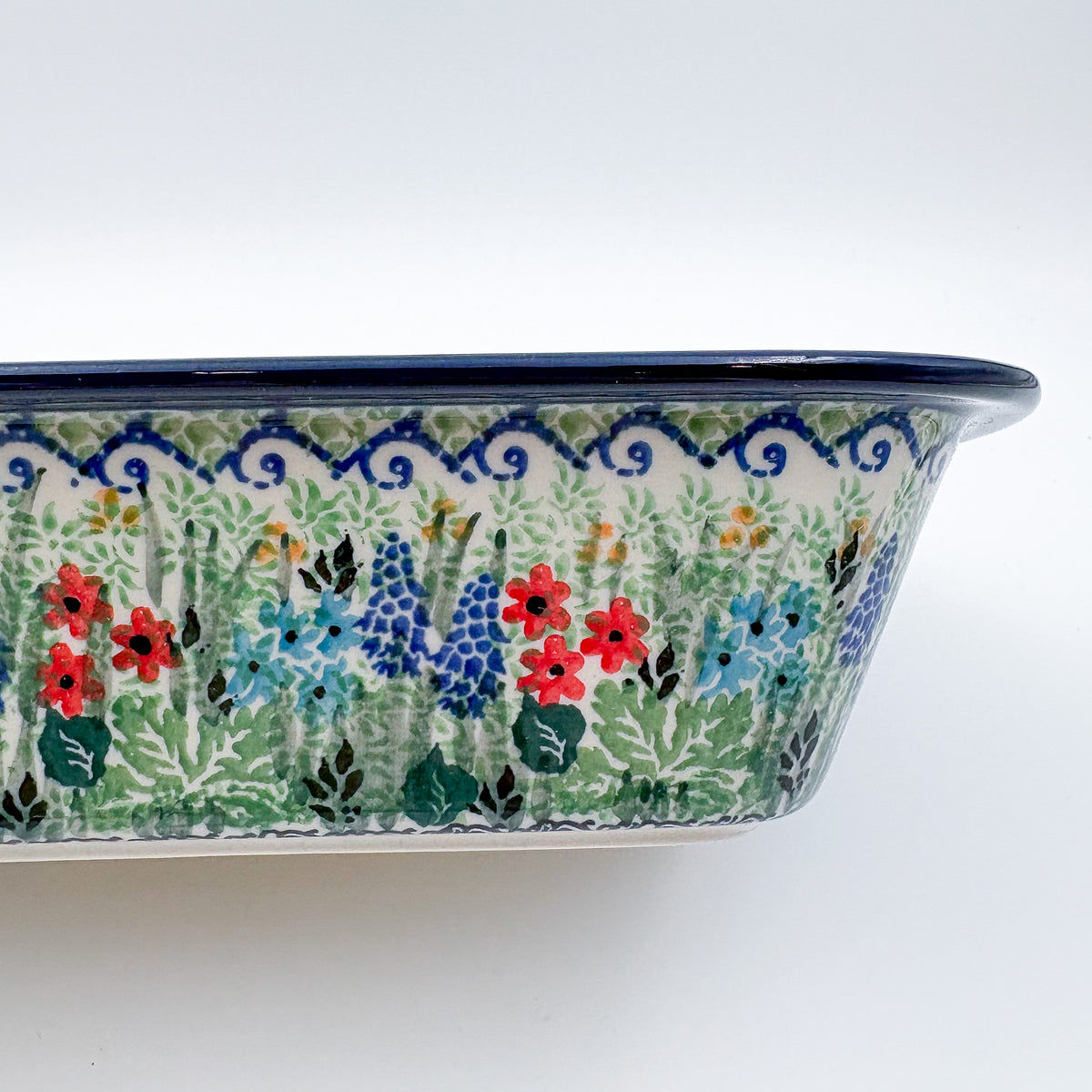 10" Rectangular Baker.  UNIKAT Mariposa Design