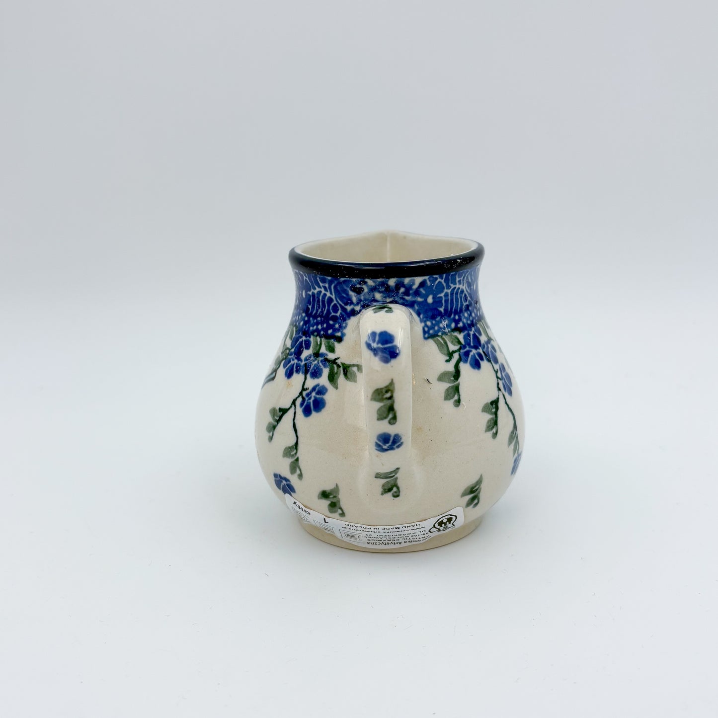 7 oz Creamer.  Baby Blue Bird Design