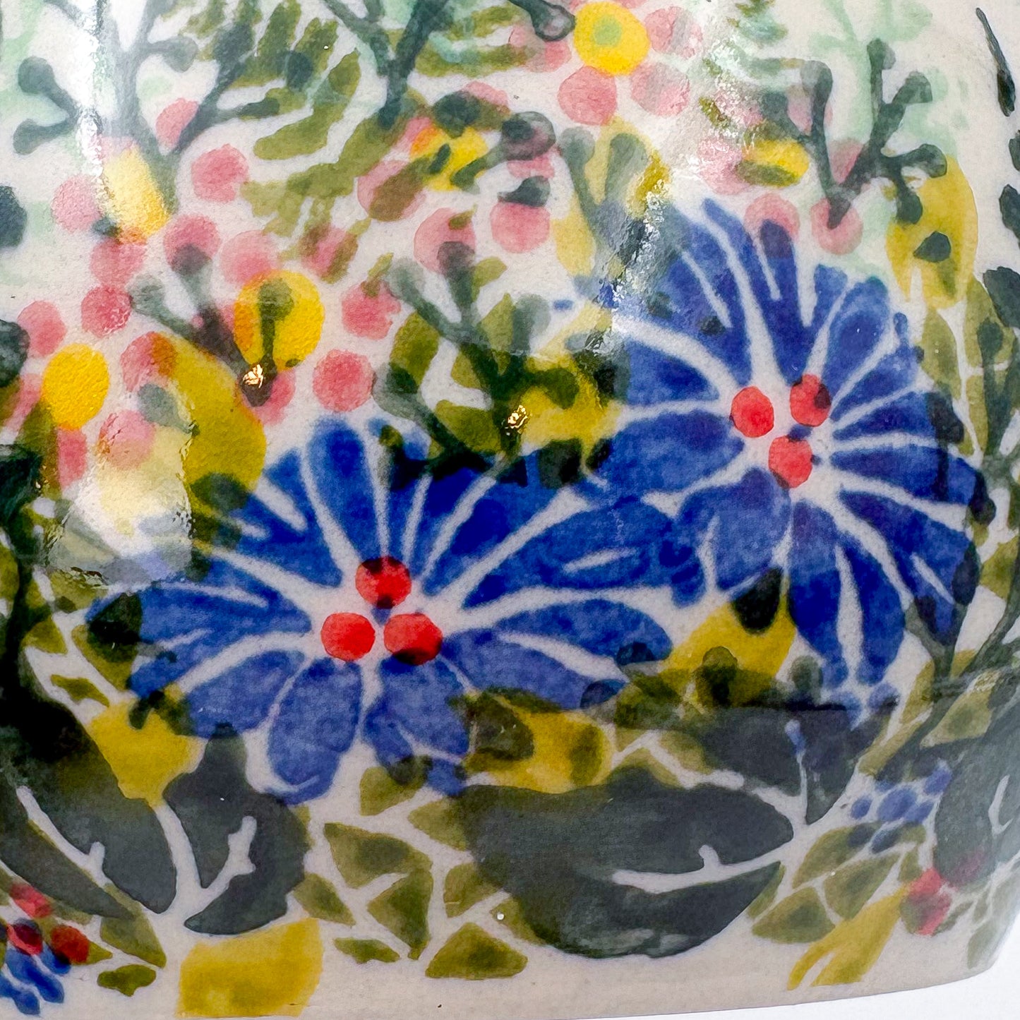 6oz. Sugar Bowl.  UNIKAT Wild Fern Bouquet Design