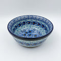 6” Bowl.  Hand crafted Polish pottery stoneware: UNIKAT Deep Winter Design