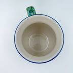 12 oz Polish Pottery floral UNIKAT bubble mug is made by talented artisans from Poland. 
Dimensions 5" x 3.66" x 3.78"
Ceramika Artystyczna Company