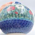  7” vase with floral design Polish fields 