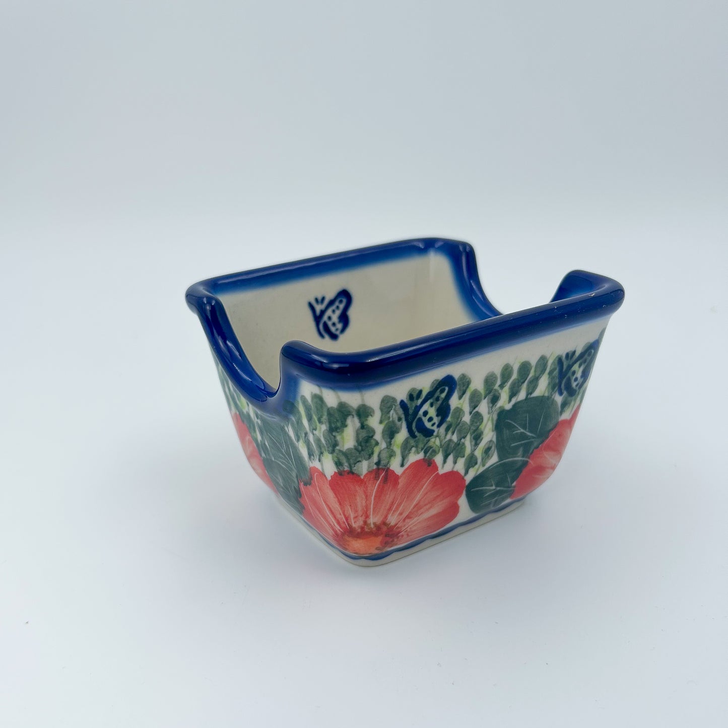 3" Sugar Packet Holder.  UNIKAT Happiness Pattern