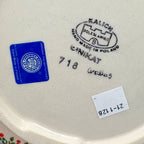 7" Square Toffi Cookie Plate.  Hand crafted Polish pottery stoneware: UNIKAT Candyland Design