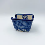 3" Sugar Packet Holder. UNIKAT Divine Cobalt Design