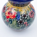 Vase 4”.  Handmade Polish pottery.  UNIKAT Copper Rose Meadow Design