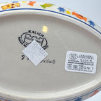 7.5” Mirek Oval Baker.  Handmade in Poland.  UNIKAT Candy Heaven Design