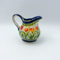 5 oz Allegro Creamer.  Handcrafted in Poland. UNIKAT Tulip Fields