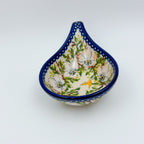 Spoon Stand.  Handmade Polish pottery.  UNIKAT Alpine Poppy