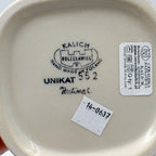 Basket Container Small.  Handmade Polish pottery.  UNIKAT Meadow Design