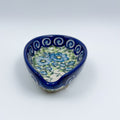 Spoon Rest 5”.  Handmade Polish pottery.  UNIKAT Gorgeous Morning Glory Design