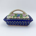Butter Dish Deep: UNIKAT Floral Garden
