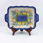 11.6" Baker Ada with Handles. Handmade in Poland.  UNIKAT Songbird Garden Design