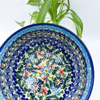  6.” Farm Bowl in the UNIKAT Butterfly Flor-de-lis pattern