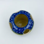 5” Toothbrush/Makeup Holder.  Hand crafted Polish pottery stoneware: UNIKAT Bluebell Meadow Design