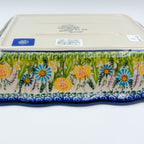 11.6" Baker Ada with Handles. Handmade in Poland.  UNIKAT Songbird Garden Design