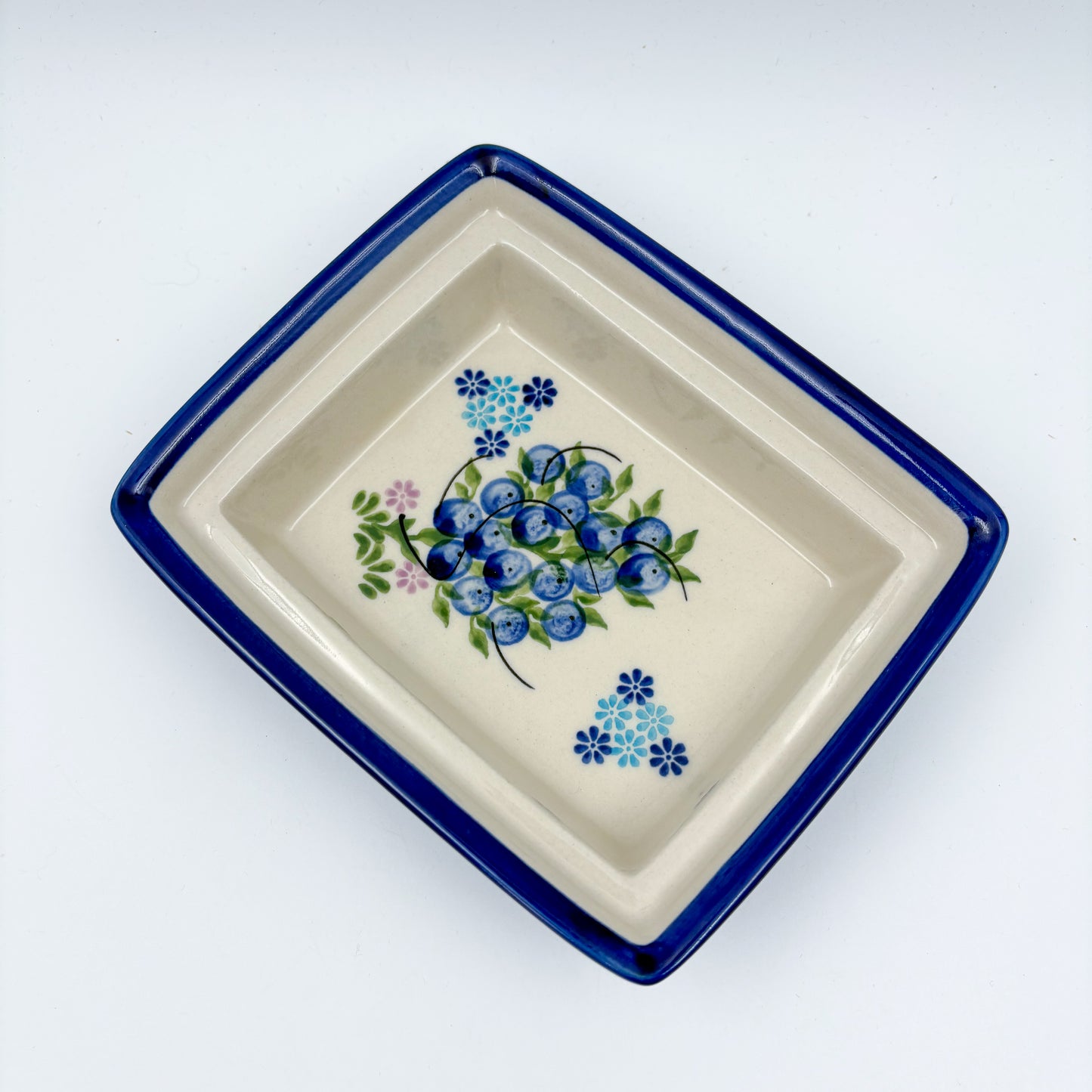 Butter Dish Deep: UNIKAT Blueberry