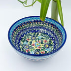  6.” Farm Bowl in the UNIKAT Butterfly Flor-de-lis pattern