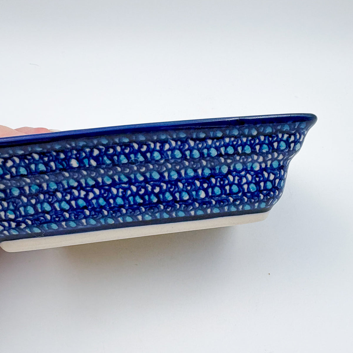 Butter Dish Deep: Handmade in Poland. UNIKAT Red Berry