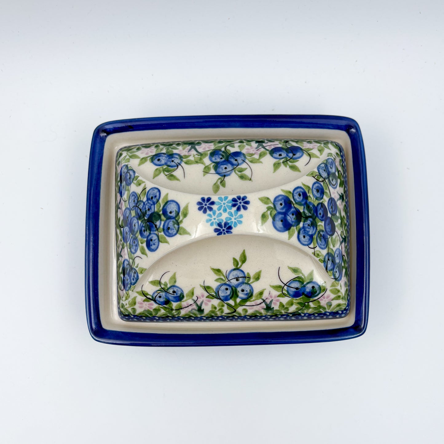 Butter Dish Deep: UNIKAT Blueberry
