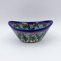 Whispering Ferns oval tub bowl on white background, front view
