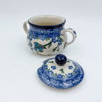 7oz. Sugar Bowl.  Baby Blue Bird Design