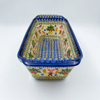 13” Meatloaf/Bread Baker Handmade in Poland.  UNIKAT Candy Heaven Design