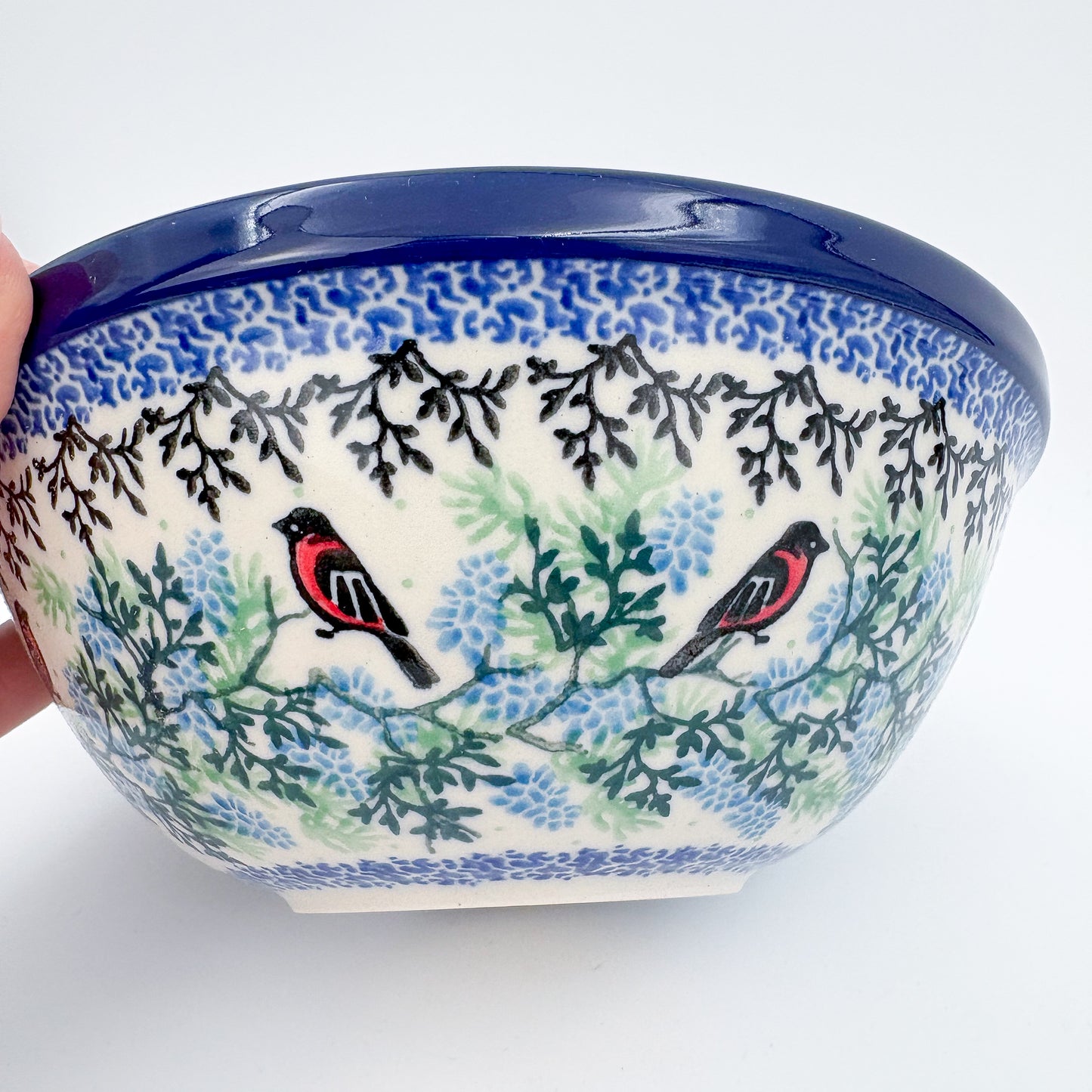 6.57” Stacking Bowl.  Hand crafted Polish pottery stoneware: UNIKAT Gracious Gonolek Design