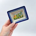 5" Bowl/Petite Soap Dish.  Handmade Polish pottery.  UNIKAT Wild Garden Design