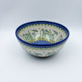 8”  Bowl.  Hand crafted Polish pottery stoneware: UNIKAT Ducks on the Run