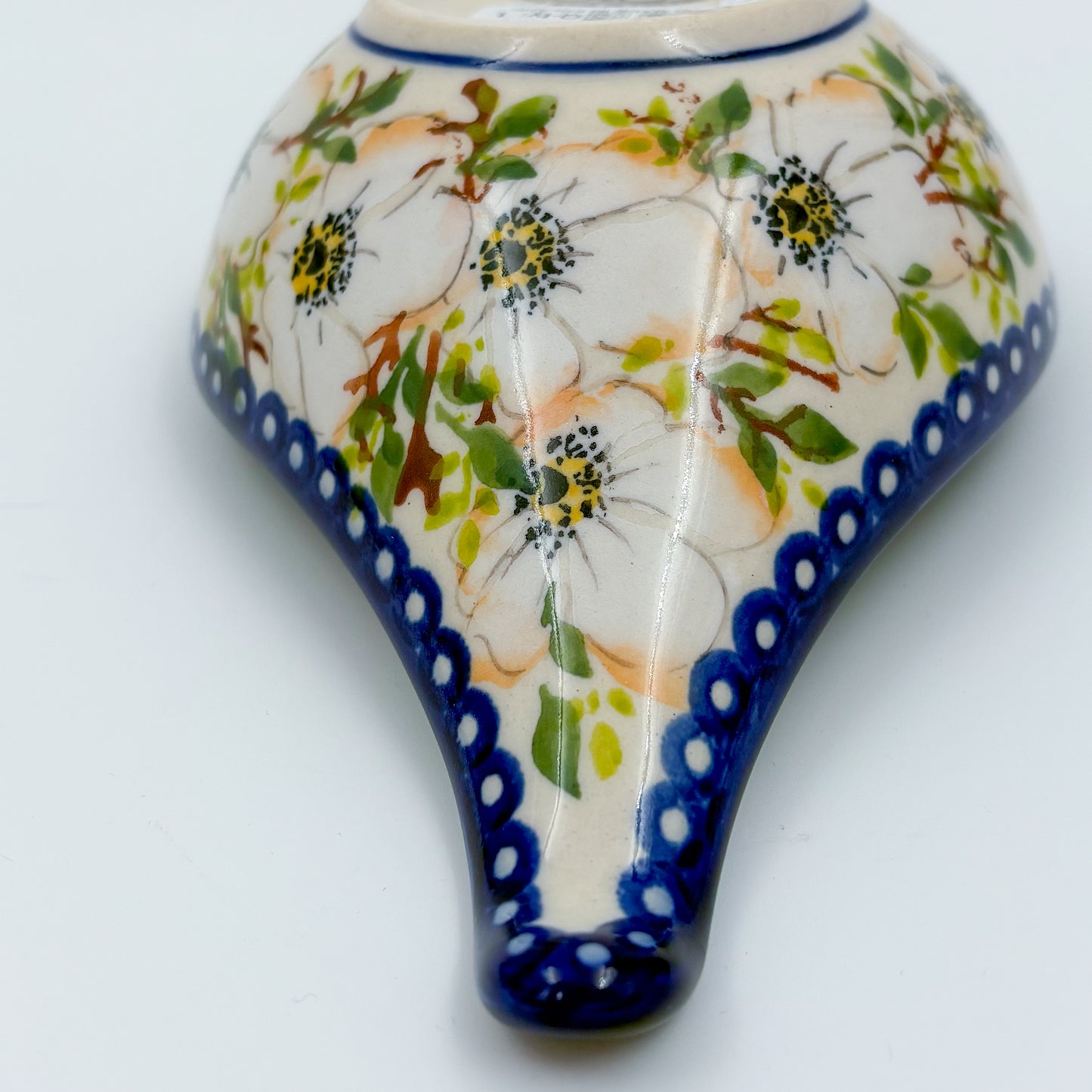 Spoon Stand.  Handmade Polish pottery.  UNIKAT Alpine Poppy