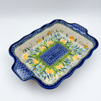 11.6" Baker Ada with Handles. Handmade in Poland.  UNIKAT Songbird Garden Design