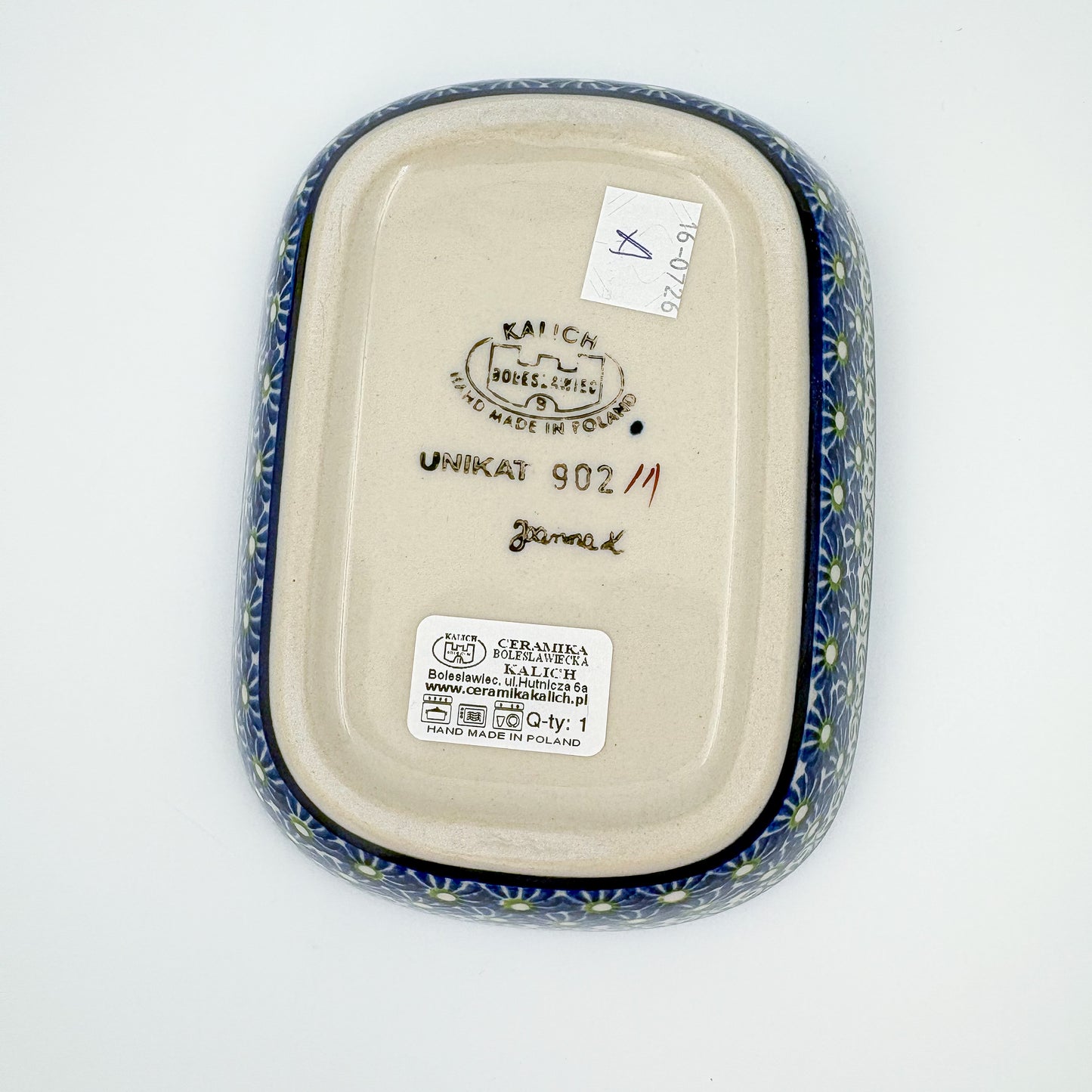 6" Butter Platter: UNIKAT Floral Garden  Design