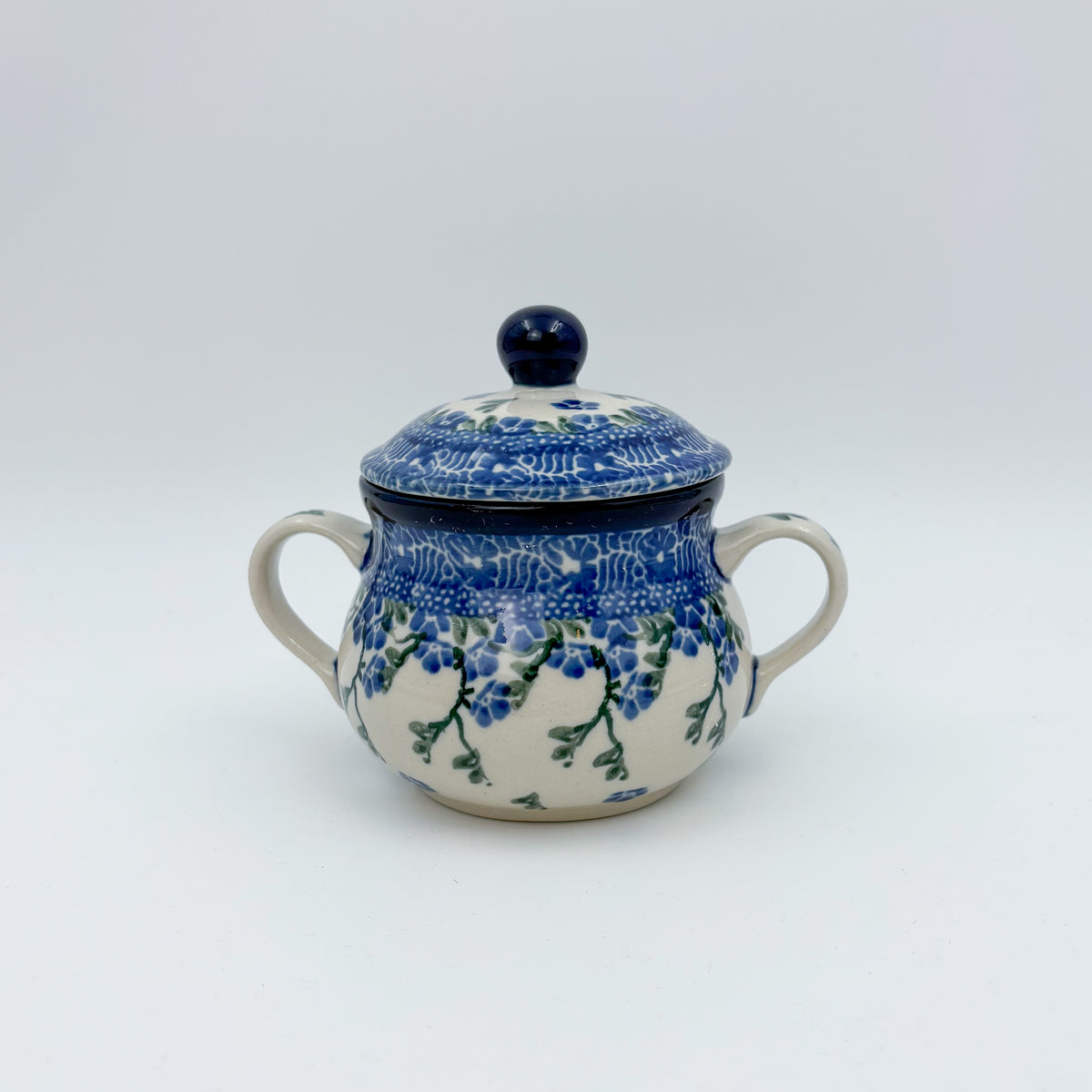 7oz. Sugar Bowl.  Baby Blue Bird Design